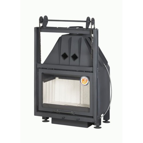 Фронтальная дровяная топка ЭКОКАМИН Альфа 700К с контргрузом 