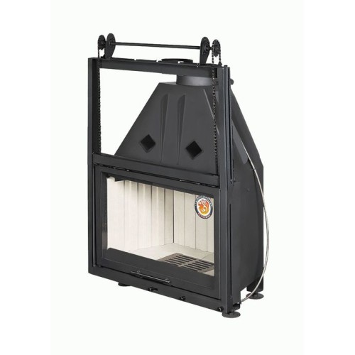 Фронтальная дровяная топка ЭКОКАМИН Альфа 800 с контргрузом 