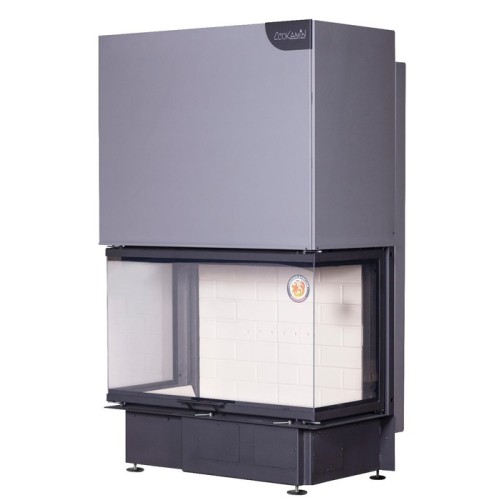 Трёхсторонняя дровяная топка ЭКОКАМИН Дельта1000 принтинг 