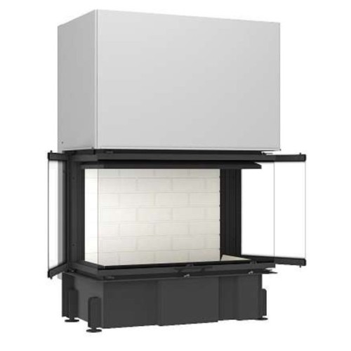 Трёхсторонняя дровяная топка ЭКОКАМИН Дельта1000 принтинг 