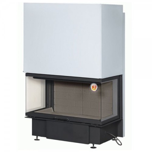 Трёхсторонняя дровяная топка ЭКОКАМИН Дельта 1000КB черный шамот 