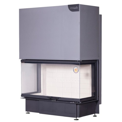 Трёхсторонняя дровяная топка ЭКОКАМИН Дельта 1200 принтинг 