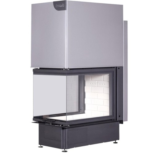 Трёхсторонняя дровяная топка ЭКОКАМИН Дельта 700 принтинг 