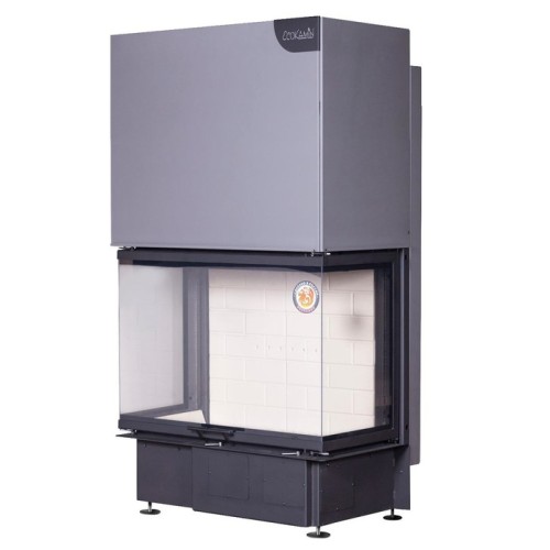 Трёхсторонняя дровяная топка ЭКОКАМИН Дельта 800 принтинг 