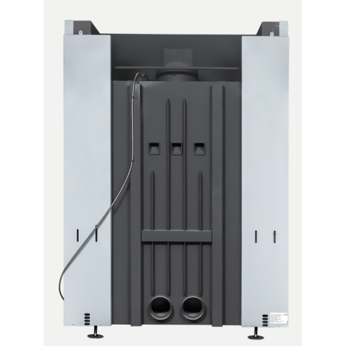 Трёхсторонняя дровяная топка ЭКОКАМИН Дельта 800 принтинг черный шамот 