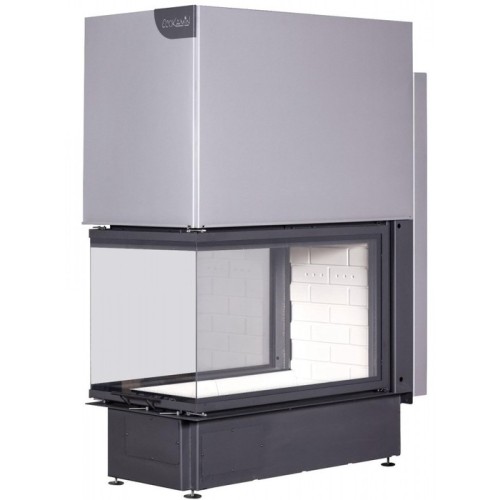 Трёхсторонняя дровяная топка ЭКОКАМИН Дельта 900 принтинг 