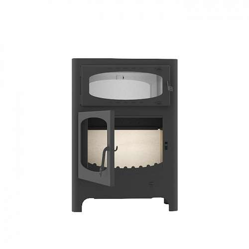 Дровяная печь ЭКОКАМИН БАВАРИЯ ЭКО с духовкой и плитой 