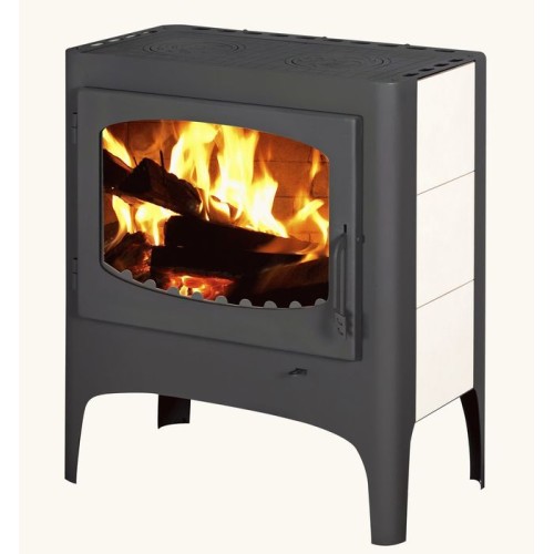 Дровяная печь ЭКОКАМИН БАВАРИЯ ЭКО С ПЛИТОЙ две конфорки 