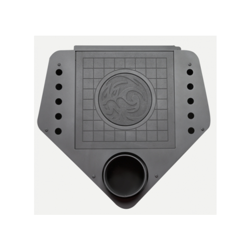 Дровяная печь ЭКОКАМИН БАВАРИЯ ЭКО УГЛОВАЯ С ПЛИТОЙ 