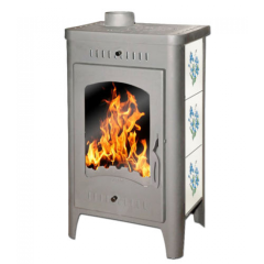 Дровяная печь ЭКОКАМИН БАВАРИЯ ОПТИМА НЕЗАБУДКА C ПЛИТОЙ