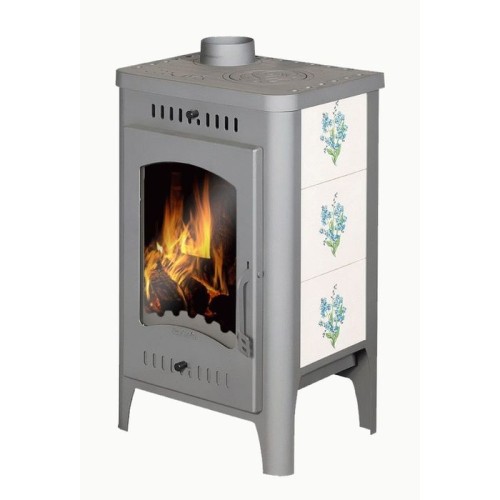 Дровяная печь ЭКОКАМИН БАВАРИЯ ОПТИМА НЕЗАБУДКА C ПЛИТОЙ 