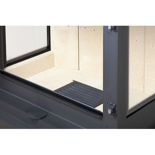 Дровяная печь ЭКОКАМИН ПРАГА ТРИ СТЕКЛА черный 