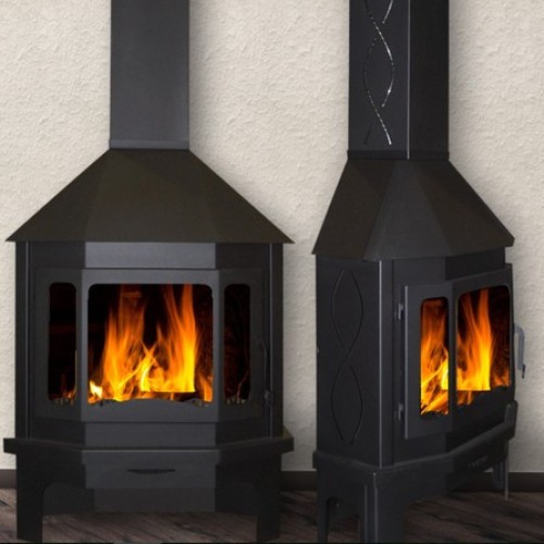 Дровяная печь ЭКОКАМИН ПРИСТЕННО-УГЛОВОЙ МЮНХЕН 