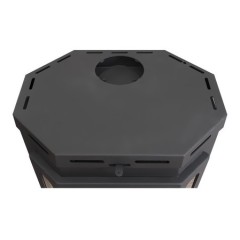 Дровяная печь ЭКОКАМИН БАВАРИЯ ПРИЗМАТИК ПРИСТЕННО-УГЛОВОЙ