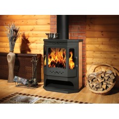 Дровяная печь ЭКОКАМИН БАВАРИЯ ПРИЗМАТИК С ПЛИТОЙ