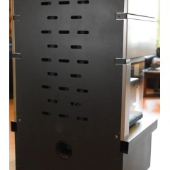 Готовый дровяной каминокомплект ЭКОКАМИН РОДОС 800 белый шамот