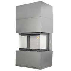 Готовый дровяной каминокомплект ЭКОКАМИН РОДОС 800 белый шамот