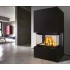 Готовый дровяной каминокомплект ЭКОКАМИН РОДОС 800 черный шамот 