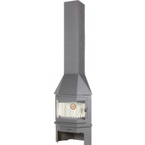 Дровяная печь ЭКОКАМИН УГЛОВОЙ МЮНХЕН ГРАФИТ РКN 176 