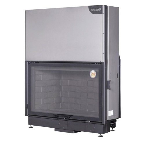 Фронтальная дровяная топка ЭКОКАМИН Вега 1200 принтинг черный шамот 