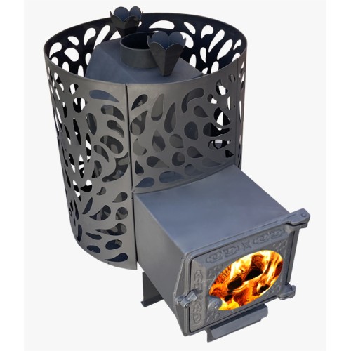 Дровяная печь Берёзка ПарЛайт 12-2 Дт-3 Стекло 