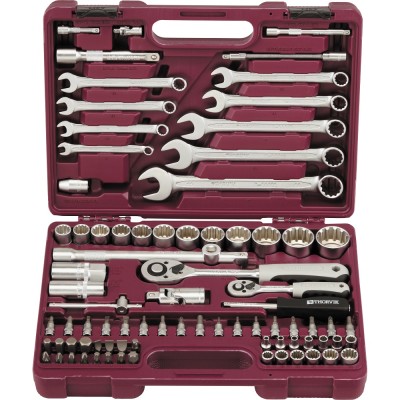 Набор инструмента универсальный THORVIK 1/4", 1/2"DR 82 предметов   UTS0082MP