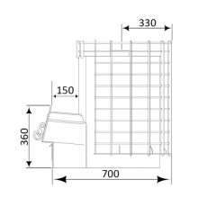 Дровяная печь Царь печи "Вольга" (8мм)