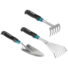 Грабли ручные Gardena Comfort 12 см + грабли цветочные 8,5 см + рыхлитель  08964-30.000.00