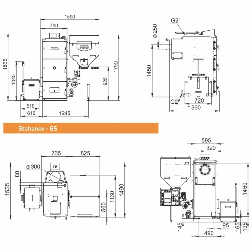 Котел автоматический ZOTA Stahanov 65