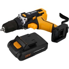 Дрель аккумуляторная DEKO DKCD 20 FU-Li 20v 2*2.0Ah Li-Ion + набор   063-4093