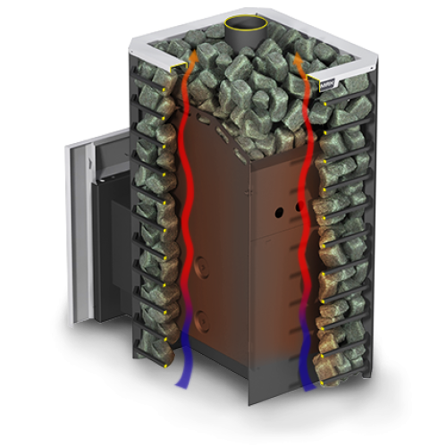 Дровяная печь Ермак 20 Сетка-Стандарт Чугун 