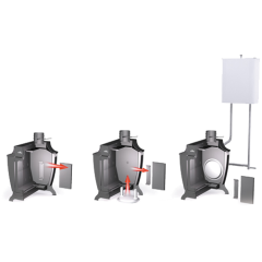 Дровяная печь Ермак Stoker 170 Aqua-G