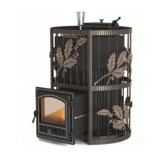 Дровяная печь Эверест Ковка 24 (280) закрытая каменка