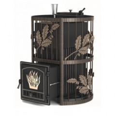 Дровяная печь Эверест Ковка 24 (281) закрытая каменка