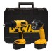 Дрель аккумуляторная DEWALT  DC  733  KAT + фонарь