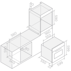 ELICA Духовой шкаф VIRTUS MULTI 60 TFT BL (2025)
