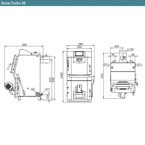 Котел полуавтоматический ZOTA Bulat Turbo 20