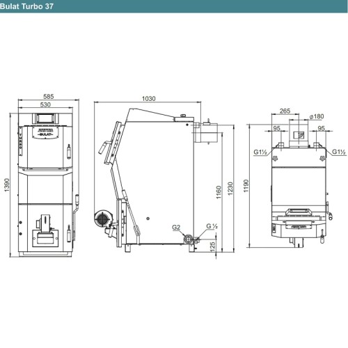 Котел полуавтоматический ZOTA Bulat Turbo 37