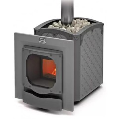 Дровяная печь Теплодар БЫЛИНА-18 Ч Панорама (1.1) (без двери БЫЛИНА 16"/обрамления)