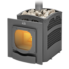 Дровяная печь Теплодар БЫЛИНА-СЕТКА-18Ч Панорама (1.2) (+ дверь БЫЛИНА 16"/обрамление)