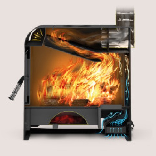 Дровяная печь Теплодар МЕТЕОР-150 