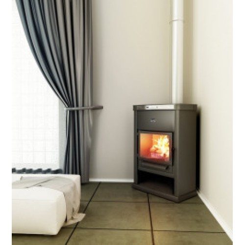 Дровяная печь Теплодар ОВ-120 угловой 