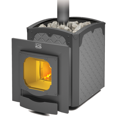 Дровяная печь Теплодар БЫЛИНА-24Ч Панорама (1.2) ( + дверь БЫЛИНА 16