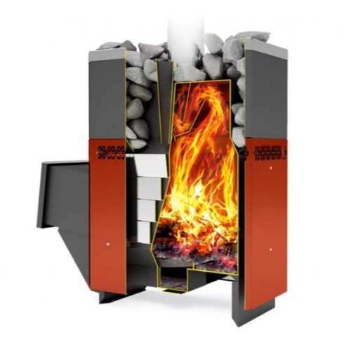 Дровяная печь Теплодар РУСЬ-12 Л Профи 