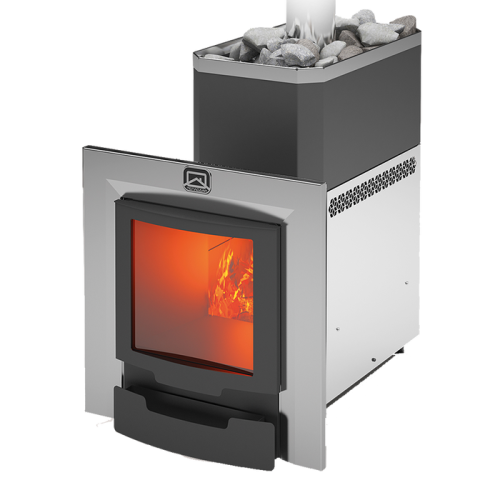 Дровяная печь Теплодар РУСЬ-18 ЛНЗП Профи Панорама (1.1) ( + двери 16