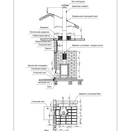 Дровяная печь Теплодар ТАМАНЬ-10Т (2017) 