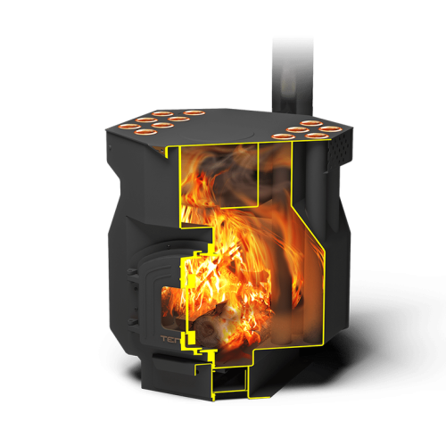 Дровяная печь Теплодар ТОП-ДРАЙВ-150 