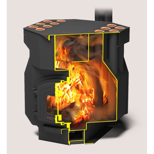 Дровяная печь Теплодар ТОП-ДРАЙВ-250 