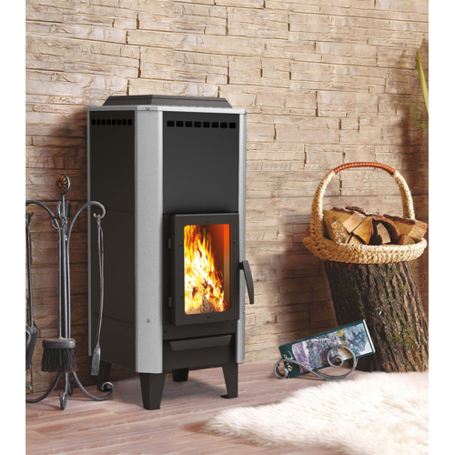 Дровяная печь Теплодар ВЕРТИКАЛЬ Металлика 