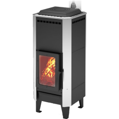 Дровяная печь Теплодар ВЕРТИКАЛЬ Металлика